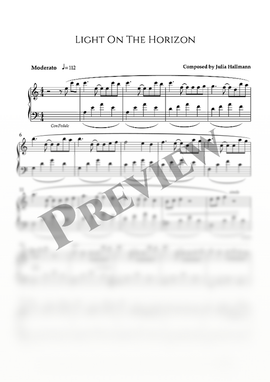 Light on the Horizon – Klaviernoten (PDF)
