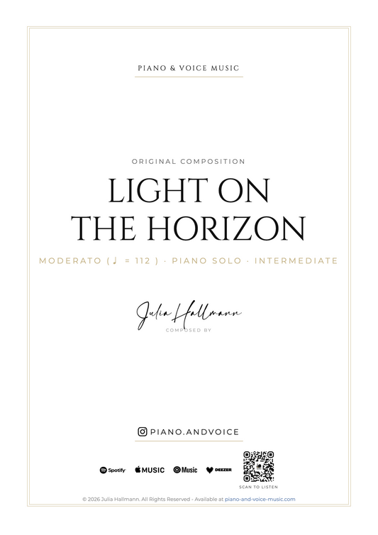 Light on the Horizon – Klaviernoten (PDF)